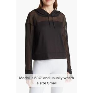Alice Mesh Black Hoodie X by Gottex XS Missing Drawstring